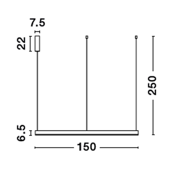 Grande lampadario cerchio bianco 150cm led 3000k dimmerabile