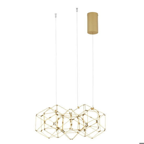 Lampadario per cucina moderna led 29w 3000k costellazione oro