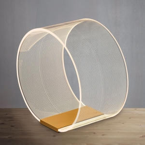 Lampada da comodino design moderna oro per camera da letto