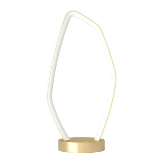 Lampada da tavolo oro led 11w 3000k design moderna