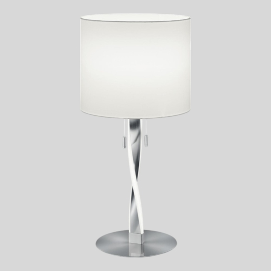 Abatjour grigio moderna lampada per comodino