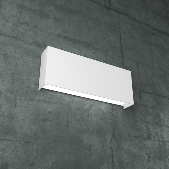 Applique led 20w moderne da parete bianco rettangolare