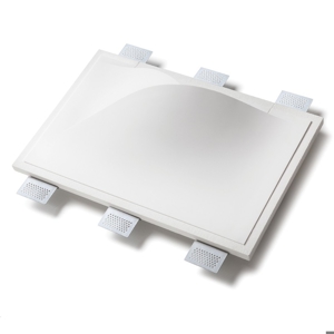 Applique da incasso a scomparsa parete criastaly pitturabile led 13w 2700k