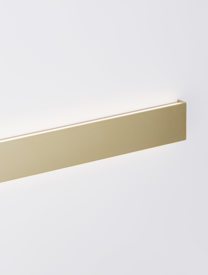 Applique rettangolare oro led 36w 3000k