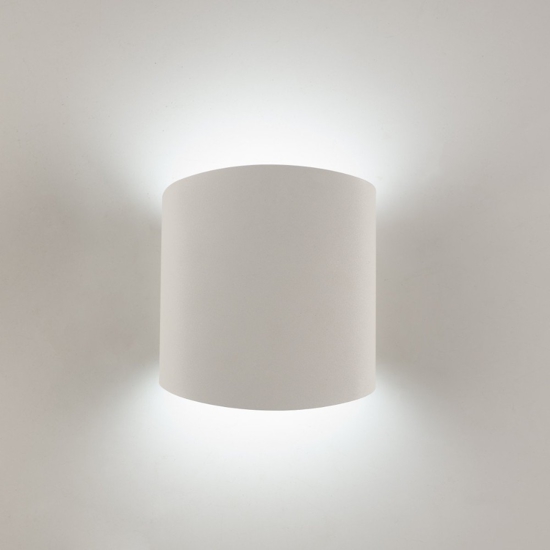 Applique moderna gx53 led metallo bianco