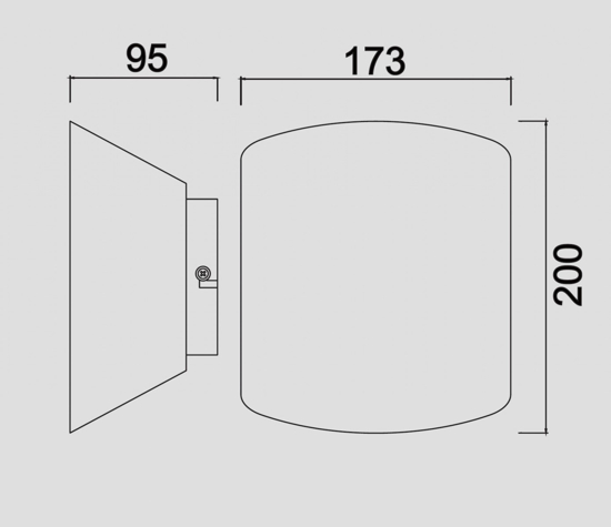 Applique moderna gx53 led metallo bianco