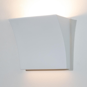 Applique di gesso ceramica led 9w 4000k bianca moderna