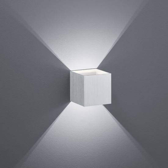 Applique moderna cubo led 4,5w 3000k alluminio