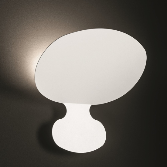 Applique moderna luminosa 3 lampade metallo bianco