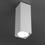 Faretto led da soffitto grigio squadrato gx53 per interni top light