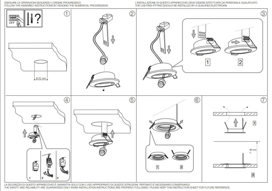 Swing fi ideal lux  box 3 faretti da incasso per controsoffitto orientabile nickel tondo