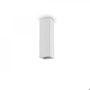 Sky pl1 bianco ideal lux faretto led quadrato da soffitto gu10 5w 3000k