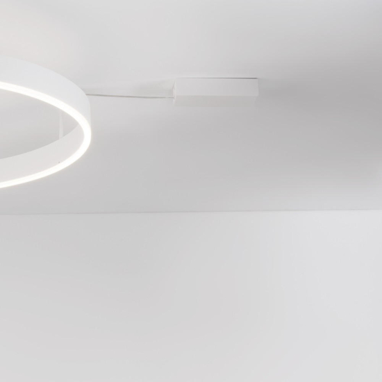 Plafoniera cerchio 80cm led 50w 3000k bianca dimmerabile