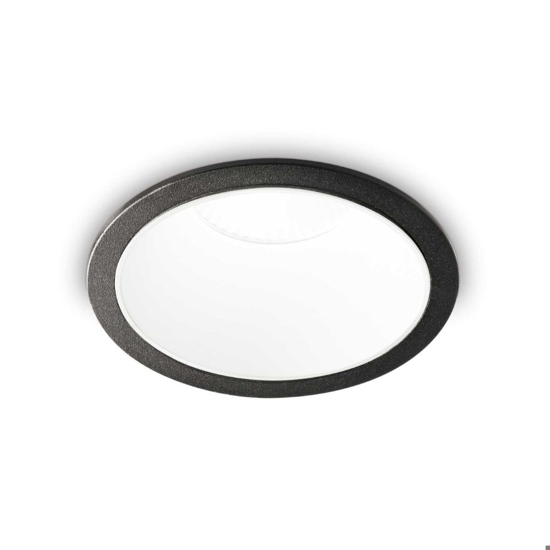 Ideal lux game trim round faretto a led da incasso 11w 3000k bianco rotondo