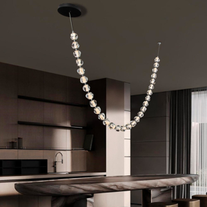 Lampadario moderno collana 385cm design led lusso luxury