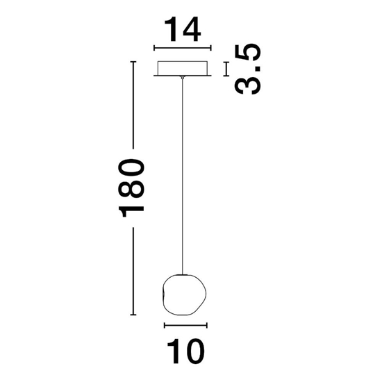 Lampada a sospensione led design per isola penisola cucina