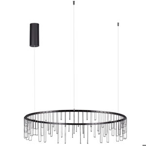 Lampadario design stelle cadenti nero per cucina moderna led