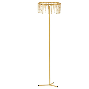 Lampada da terra oro ramato design moderna led dimmerabile