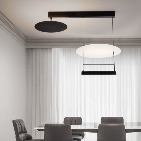 Lampadario a sospensione design led 35w 3000k dimmerabile