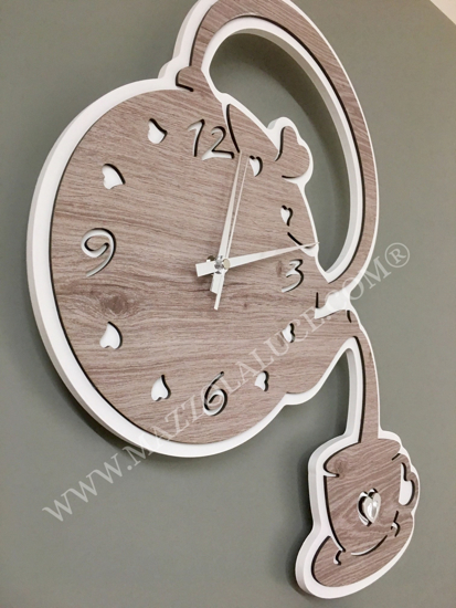 Orologio da parete per cucina tazza rovere bongelli preziosi