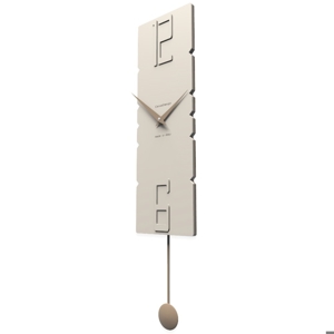 Callea design rock legno colore lino orologio a pendolo moderno da parete