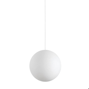 Carta sp1 d60 lampadario a sospensione sfera bianca effetto carta ideal lux