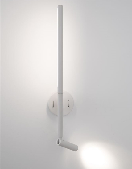 Applique bianco per comodino led 6w 3000k orientabile