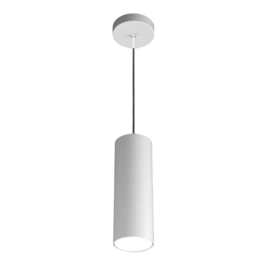 Lampada a sospensione per isola cucina cilindro metallo bianco top light