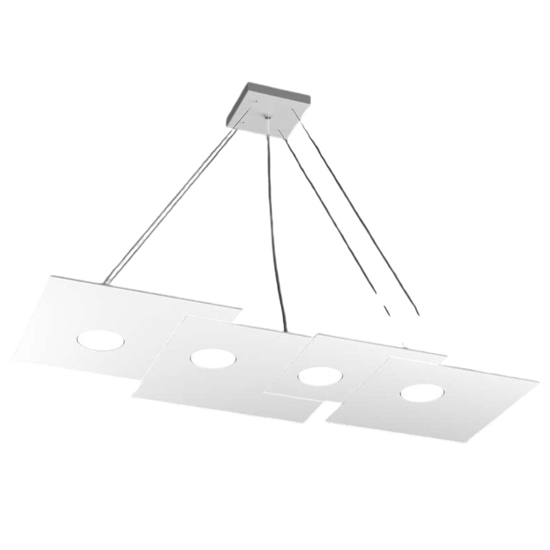 Lampadario sospensione per soggiorno bianco top light