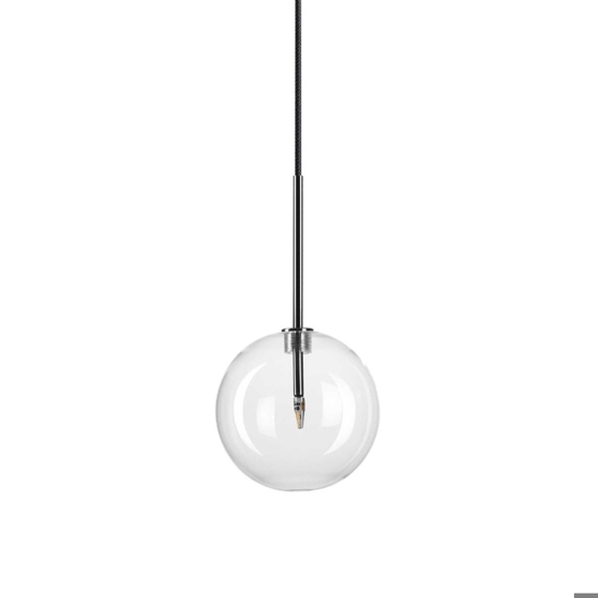 Equinoxe sp1 d25 cromo ideal lux lampada sfera boccia vetro