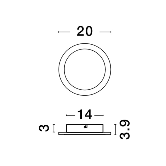 Applique cerchio oro led 12w 3000k moderno per interni