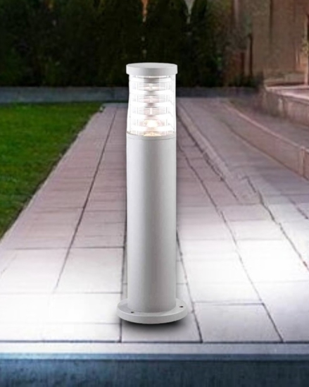 Tronco pt1 h40 lampione da giardino  grigio ideal lux ip65 grigio 40cm per esterni