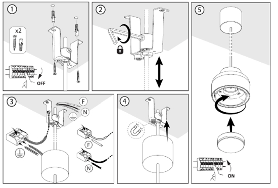 Lampada a sospensione vivida bottone titanio per isola cucina moderna