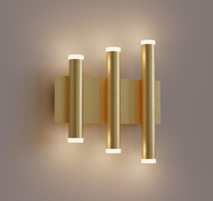 Applique oro led 36w 3000k design moderna da parete