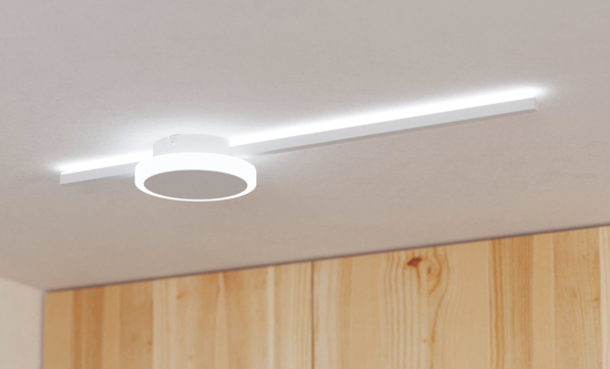 Applique bacchetta led 11w 3000k bianca moderna