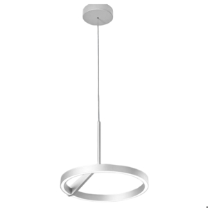 Lampada a sospensione moderna bianca vivida meridiana led 17w 3000k 4000k dimmerabile