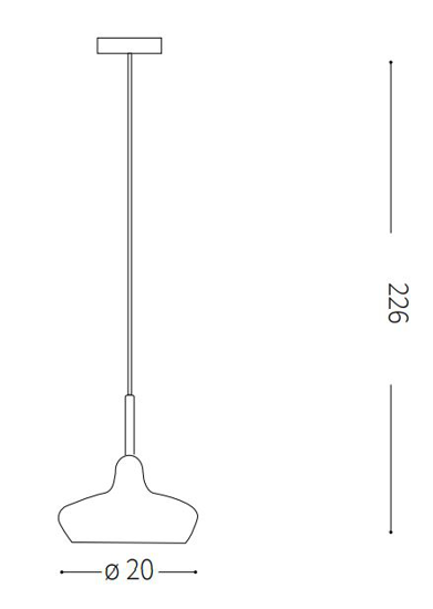 Ideal lux lido-3 sp1 lampadario da comodino camera da letto vetro fume