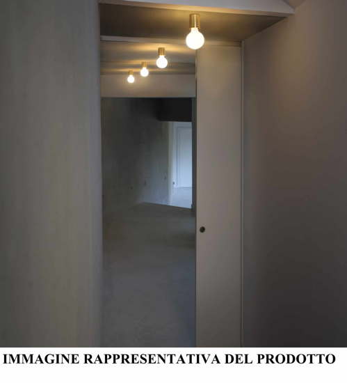 Applique lampada da parete minimal soffitto alluminio bianco