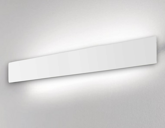 Applique zig zag ap1 d75 bianco ideal lux led 4000k 30w moderna rettangolare