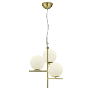 Lampadario a sospensione oro ottone stile contemporaneo