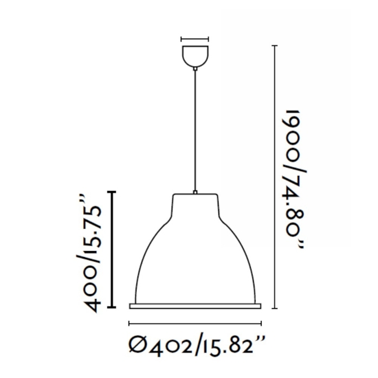 Lampada a sospensione per isola cucina grigio cupola