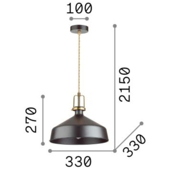 Ideal lux eris-2 sp1 lampada a sospensione per isola cucina bianco cavo regolabile industrial