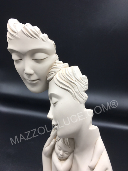 Bongelli preziosi scultura famiglia h36 face nocciola soprammobile