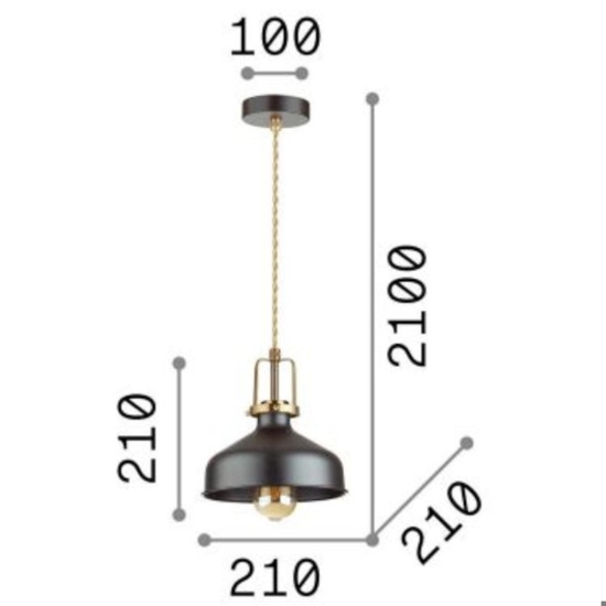 Eris-1 sp1 ideal lux lampada a sospension per isola cucina bianca