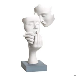 Bongelli preziosi scultura coppia face base carta da zucchero