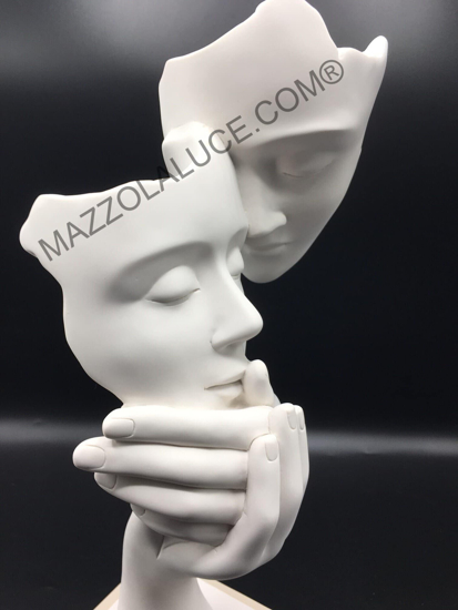 Bongelli preziosi scultura coppia face base carta da zucchero