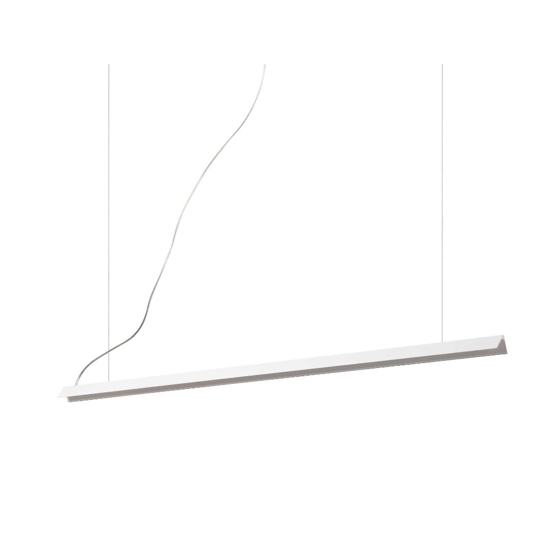 Ideal lux v-line sp lampadario bianco a sospensione led 20w 3000k