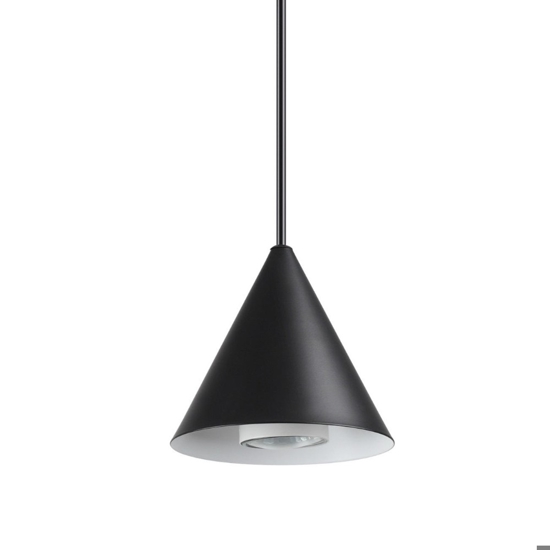 A-line sp1 d30 ideal lux lampada a sospensione cono nero per cucina moderna