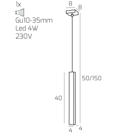 Lampada pendente per isola cucina sospensione antracite toplight