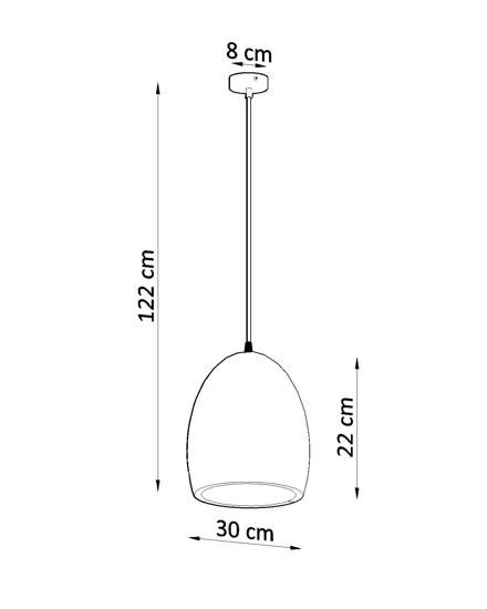 Lampada a sospensione per cucina cupola gesso bianco